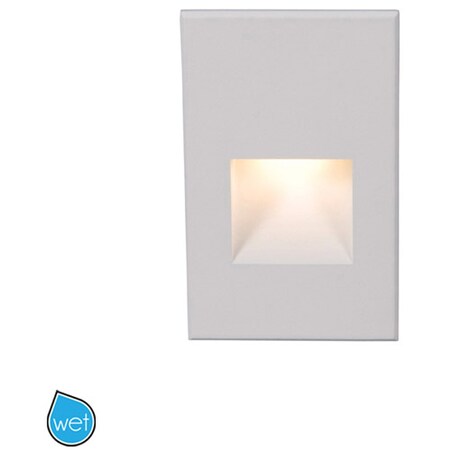 Wac Us 120V Vertical Step Light With Red WL-LED200-RD-WT